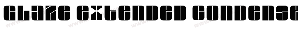 Glaze Extended Condensed Italic字体转换